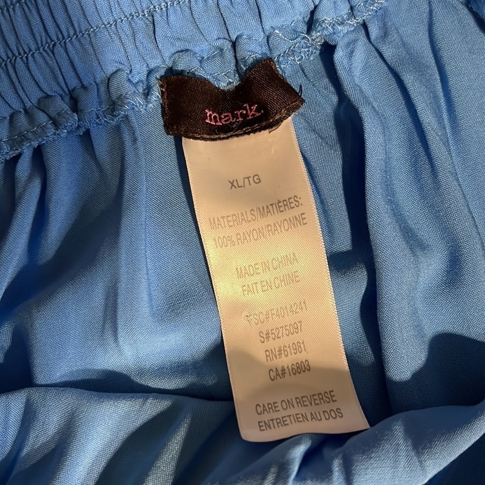 Mark Blue Off The Shoulder Dress XL Laser Cut - Picture 12 of 13
